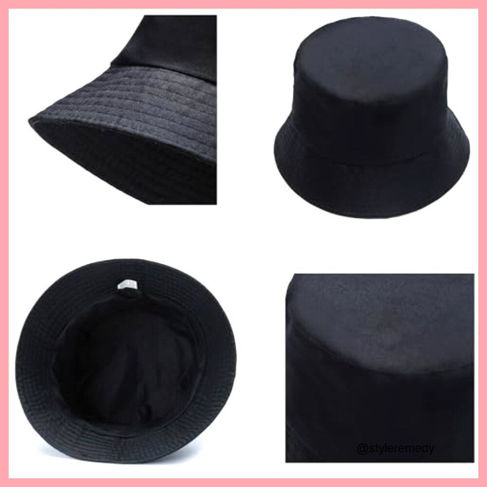 Foldable Polyester Bucket Hat Sun Protection Trav… - image 3